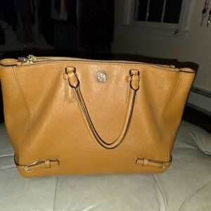 Tory Burch Tan Leather Tote Bag